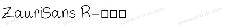 ZauriSans R字体转换